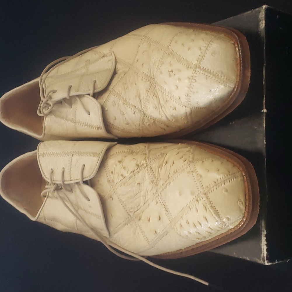 Belvedere Ostrich Bone Shoes
